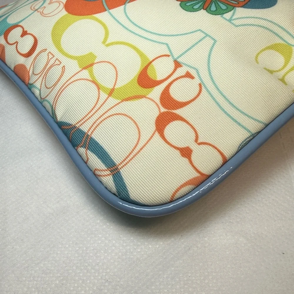 Coach Multicolor Signature Wristlet with Butterfly Motif - Picture 6 of 11